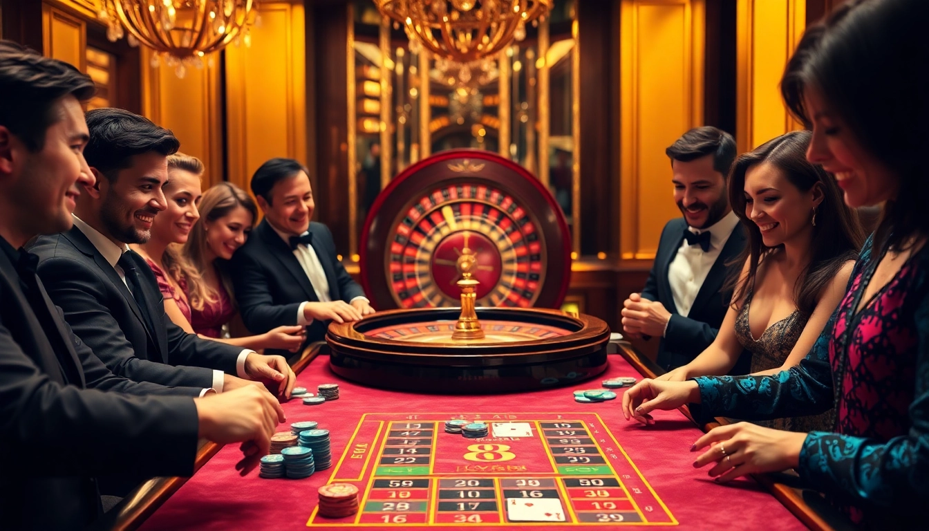 Exciting gameplay at the FLY88 casino table with colorful chips and cards.